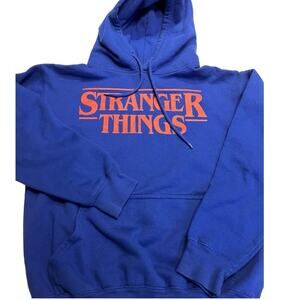 Stranger Things Unisex Royal Blue Hoodie Small
